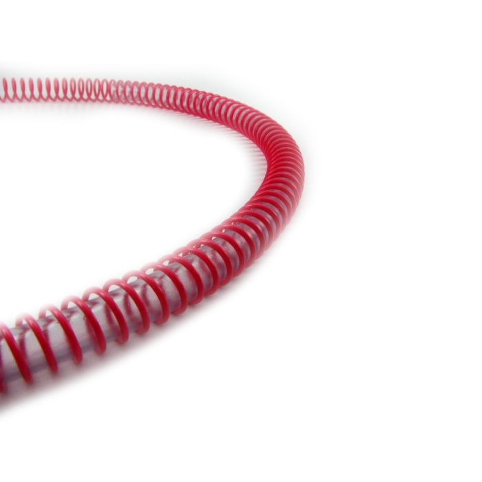 فنر خمیده ای کی دبلیو بی مدل PChill Anti-Kink Coil سایز 15.9 میلی متر رنگ یو وی قرمز 